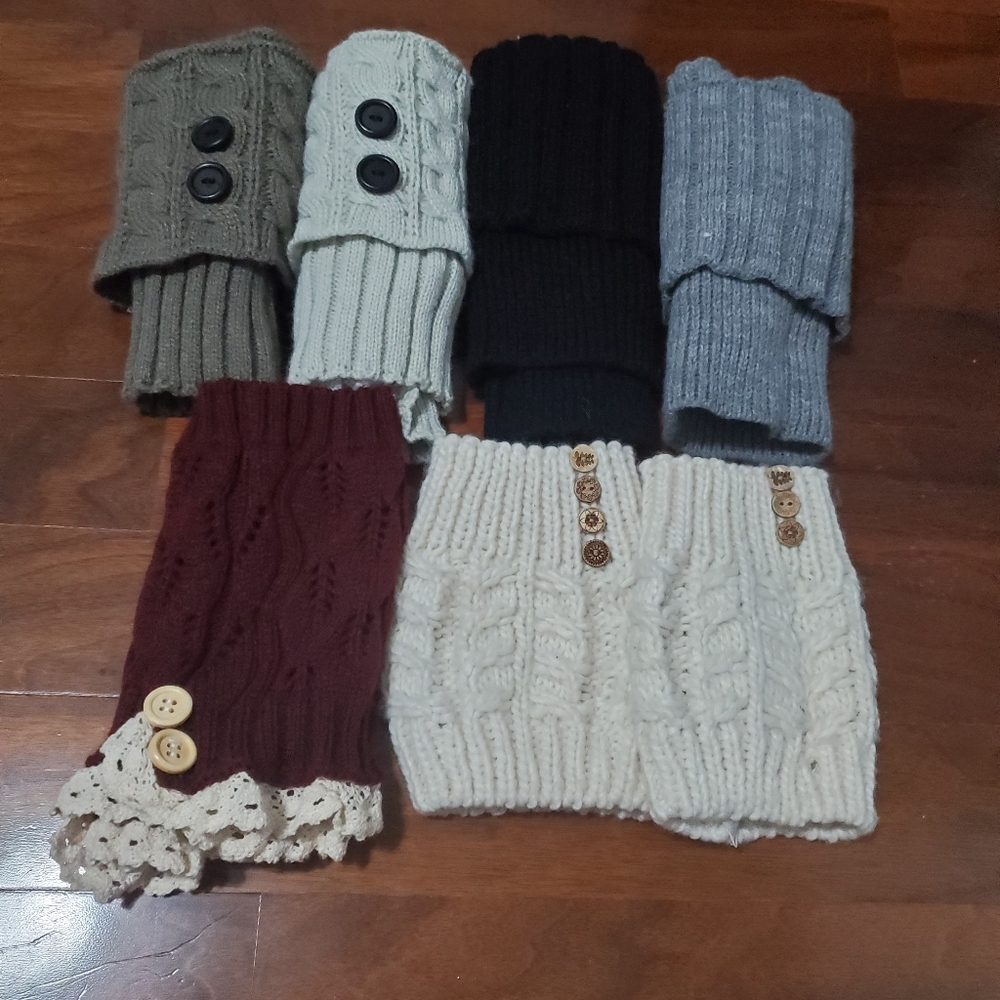 6 pairs of leg warmers